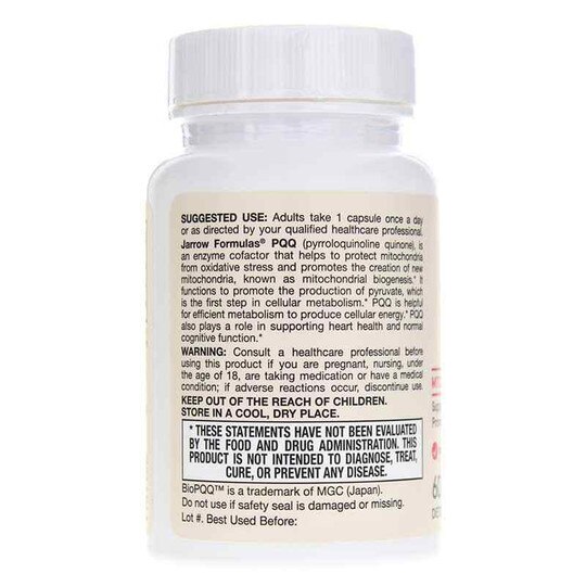 PQQ Pyrroloquinoline quinone 20 Mg, JRF